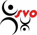 Logo Kinderturnen Das Logo zeigt grafisch turnende Kinder unter dem SVO-Schriftzug